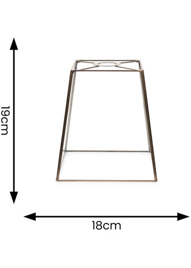 ValueLights Susie Glass Clear and Antique Brass Square Ceiling Pendant Shade