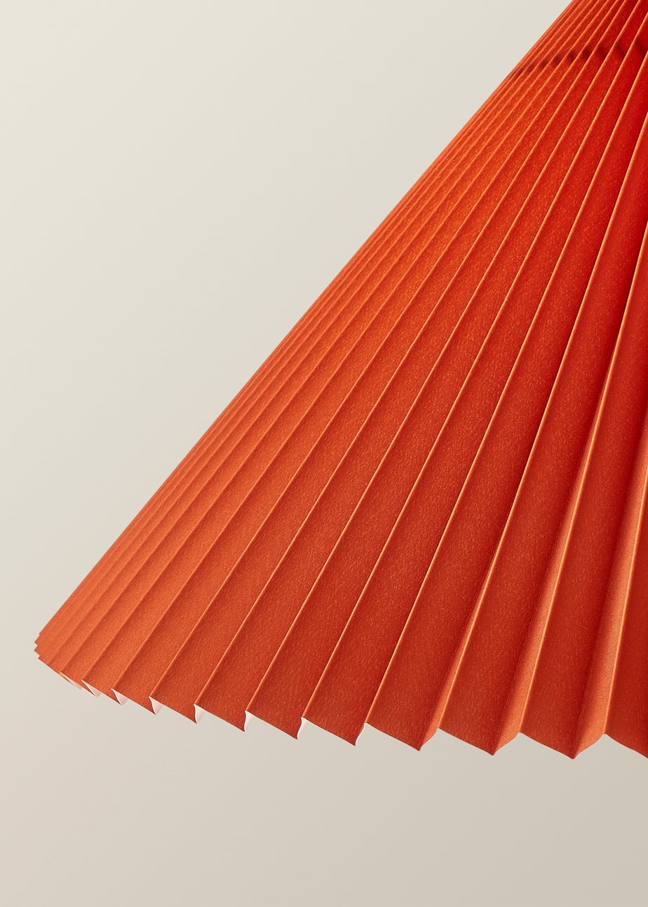 ValueLights Akira  Orange Pendant Light with Orange Tapered Shade (111cm x 57cm x 57cm)