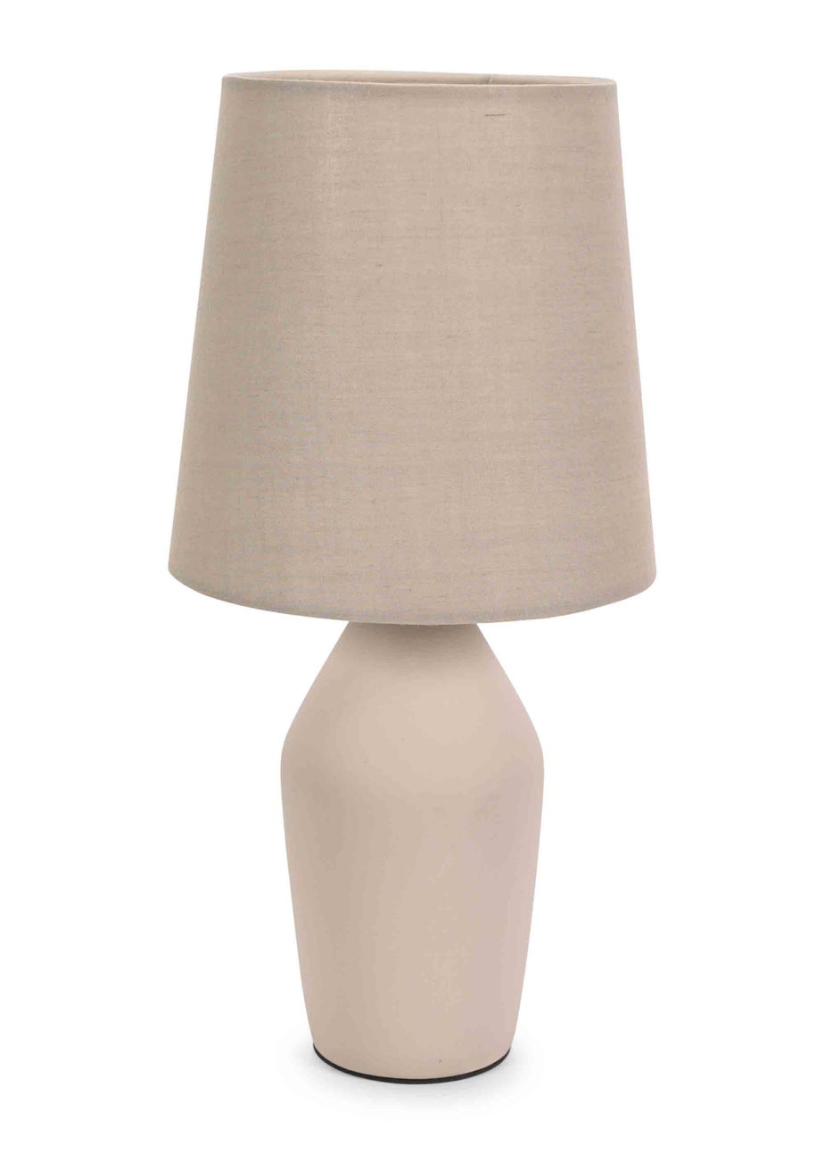 ValueLights Arlo Matte Brown Table Lamp with Brown Tapered Shade