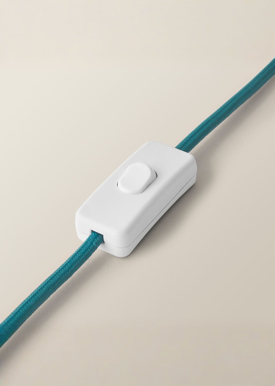 ValueLights Rohan Gloss Green Table Lamp with Cream Drum Shade