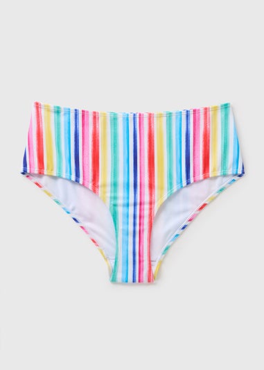 DD+ Multicolour Stripe Bikini Bottoms