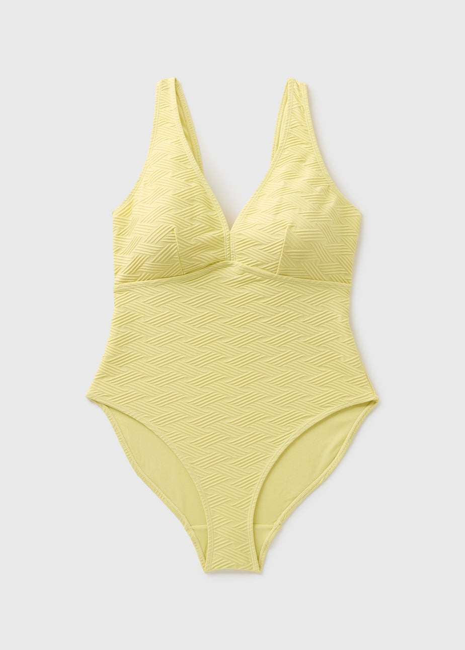 Lime Textured Swimsuit