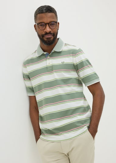 Lincoln Sage Stripe Polo Shirt