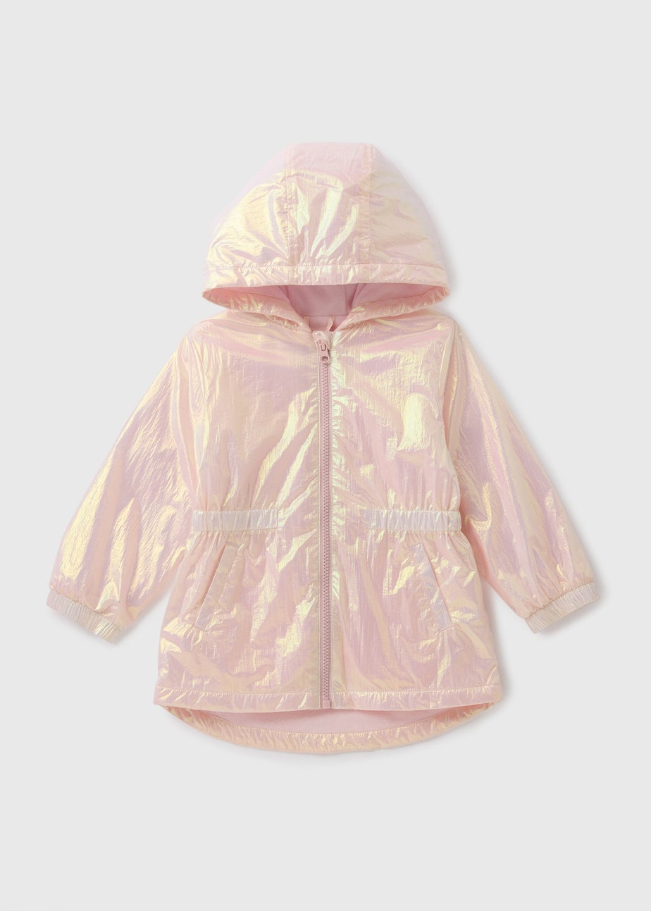 Girls Pink Ombre Lightweight Mac Coat (1-7yrs)
