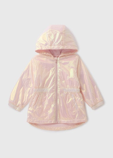 Girls Pink Ombre Lightweight Mac Coat (1-7yrs)
