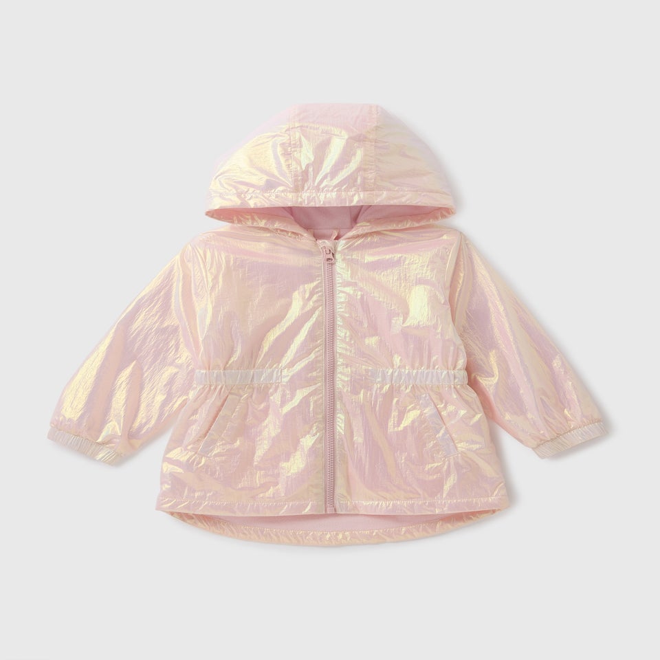 Girls Pink Ombre Lightweight Mac Coat (1-7yrs)