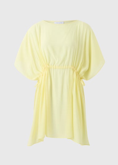 Yellow Tie Waist Kaftan