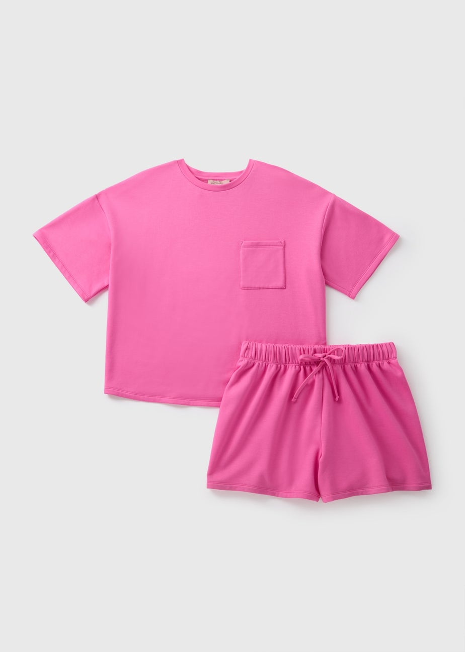 Pink T-Shirt & Shorts Pyjama Set