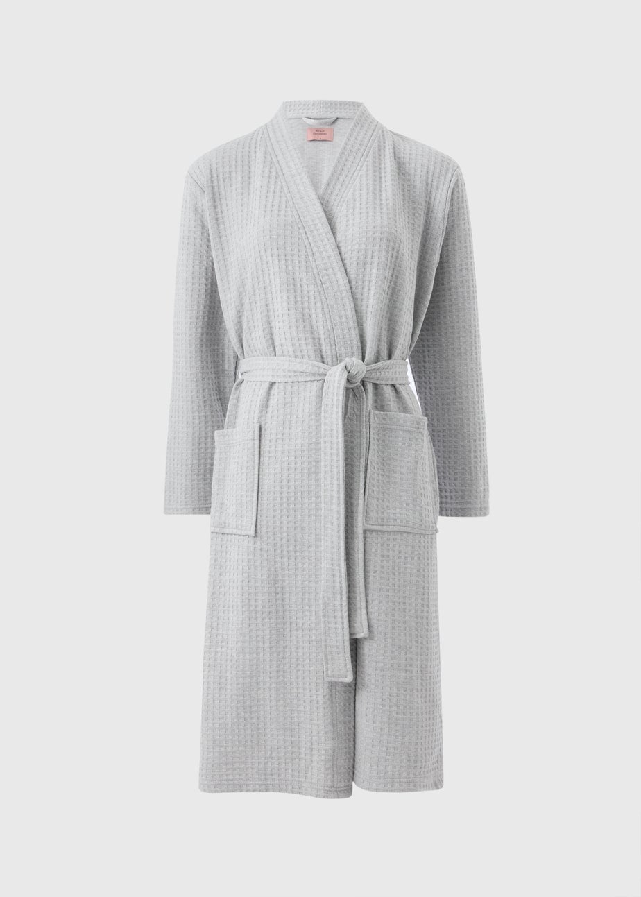 Grey Waffle Dressing Gown Matalan