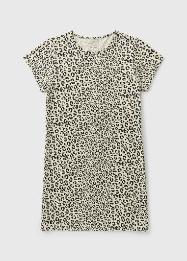 Cream Monochrome Animal Print Nightie
