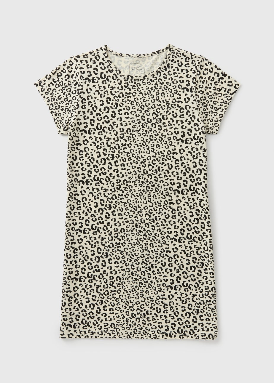 Cream Monochrome Animal Print Nightie