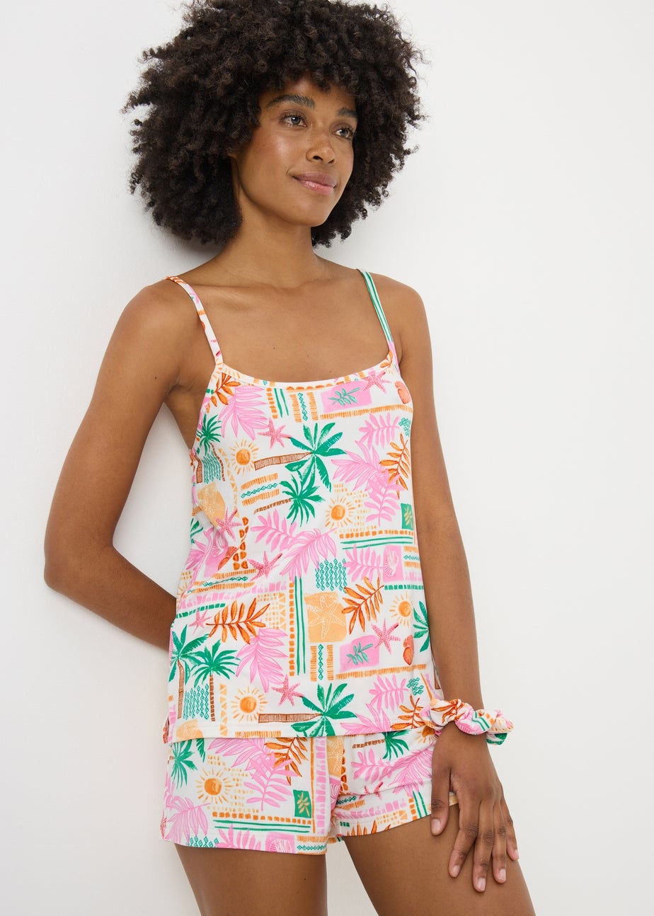 Multicolour Summer Print Pyjama Set