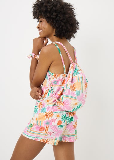 Multicolour Summer Print Pyjama Set