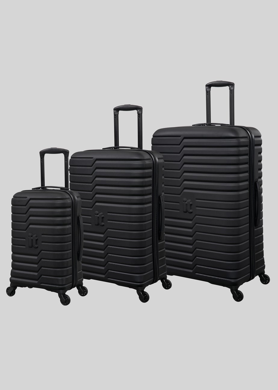 IT Luggage Black Navigator Hard Suitcase