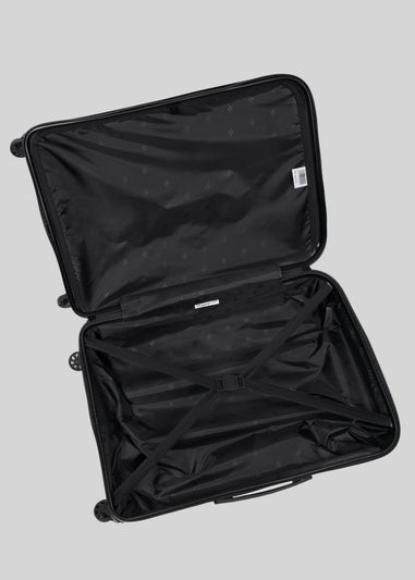 IT Luggage Black Navigator Hard Suitcase
