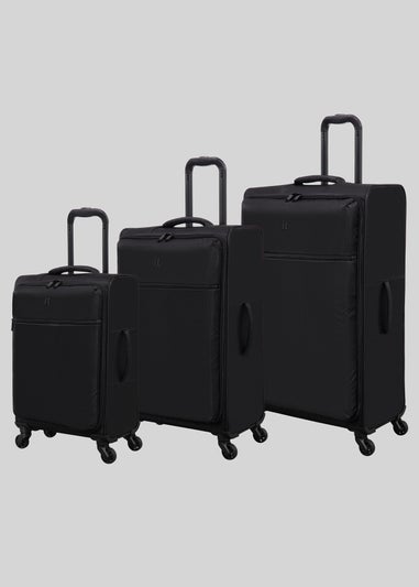 IT Luggage Black Navigator Soft Suitcase
