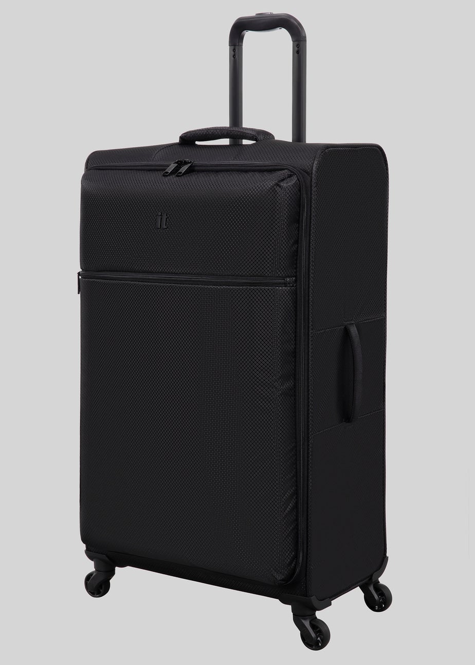 IT Luggage Black Navigator Soft Suitcase