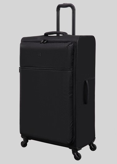 IT Luggage Black Navigator Soft Suitcase