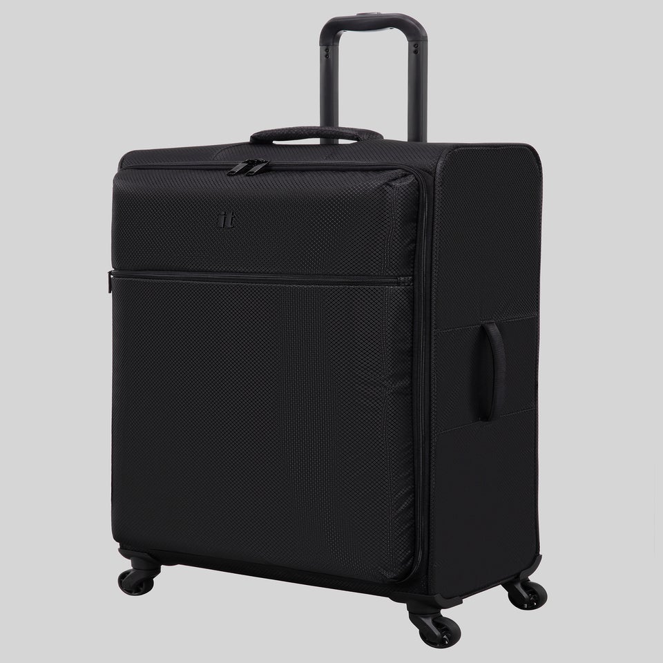 IT Luggage Black Navigator Soft Suitcase