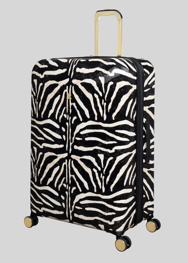 IT Luggage Sheen Zebra Hardshell Suitcase