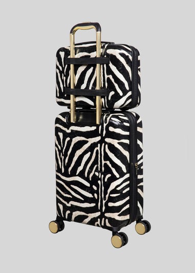 IT Luggage Sheen Zebra Hardshell Suitcase
