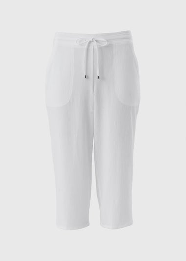White Cropped Trousers
