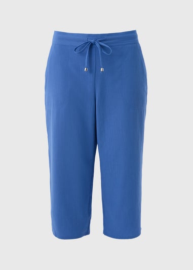 Blue Cropped Trousers