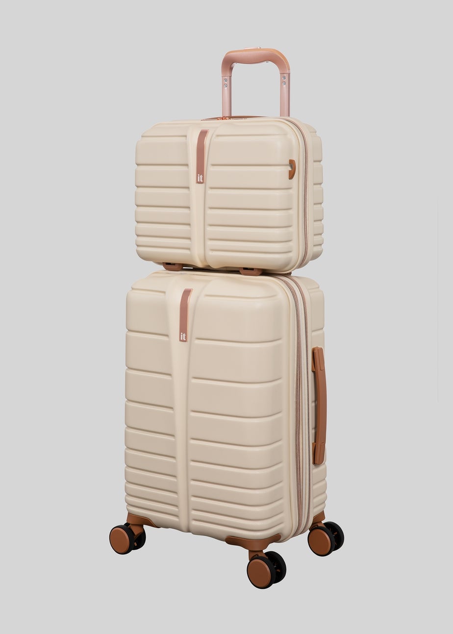 IT Luggage Cream Fascinate Hardshell Suitcase