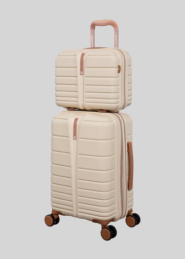 IT Luggage Cream Fascinate Hardshell Suitcase