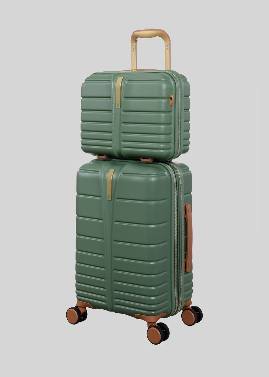 IT Luggage Green Fascinate Hardshell Suitcase