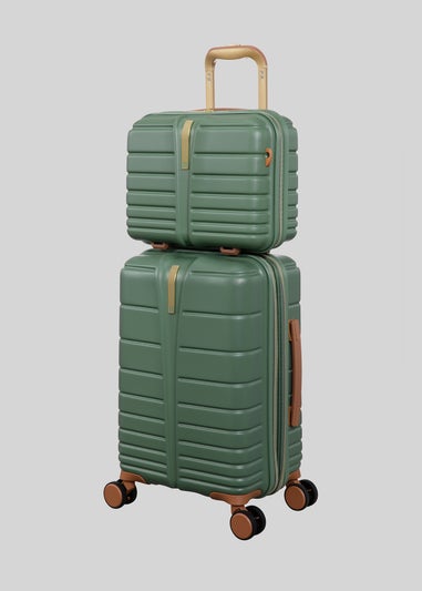 IT Luggage Green Fascinate Hardshell Suitcase