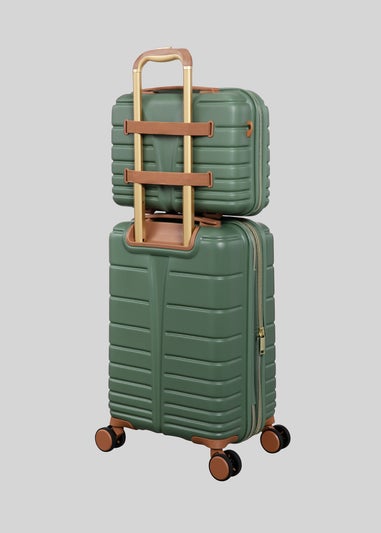 IT Luggage Green Fascinate Hardshell Suitcase