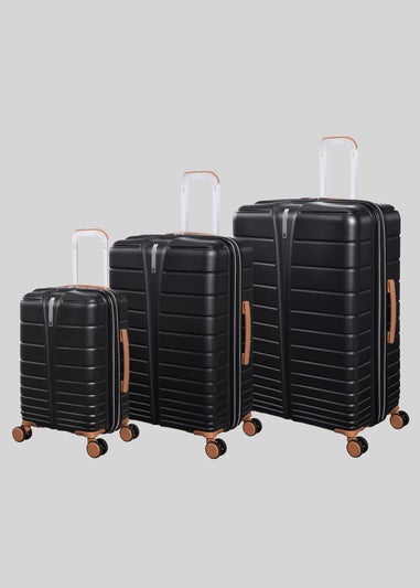 IT Luggage Black Fascinate Hardshell Suitcase