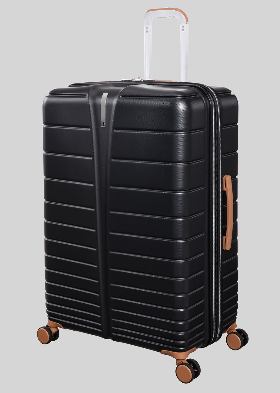 IT Luggage Black Fascinate Hardshell Suitcase