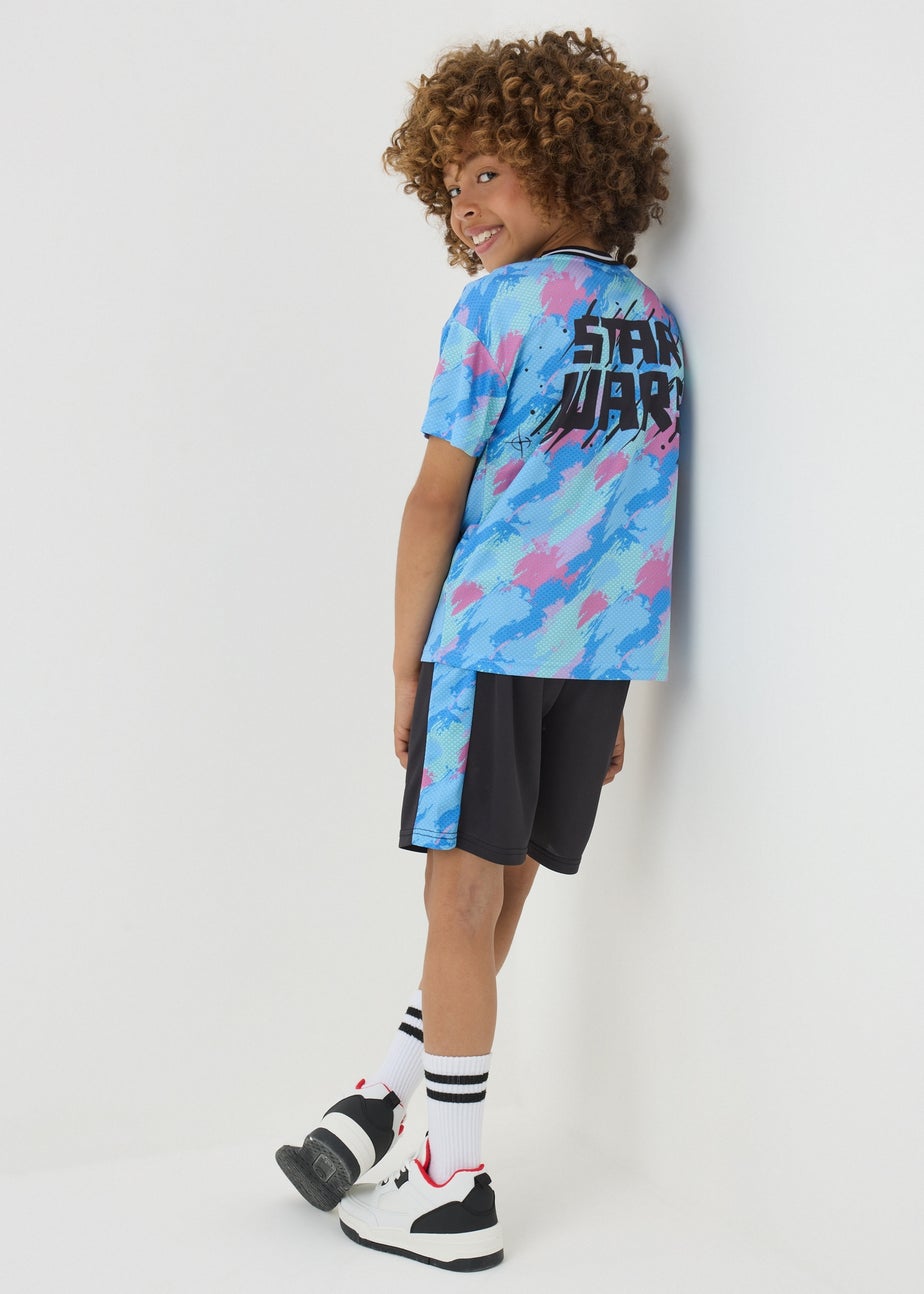 Boys Multi Coloured Star Wars Top & Shorts Set (4-13yrs)