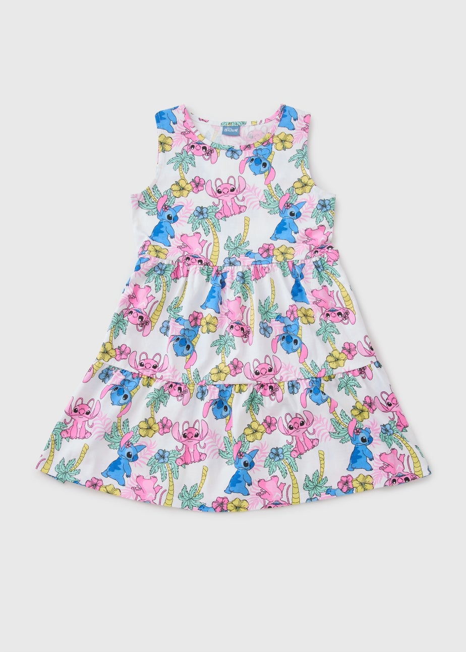 Girls Stitch Multicolour Tiered Dress (4-13yrs)