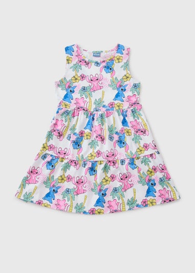Girls Stitch Multicolour Tiered Dress (4-13yrs)