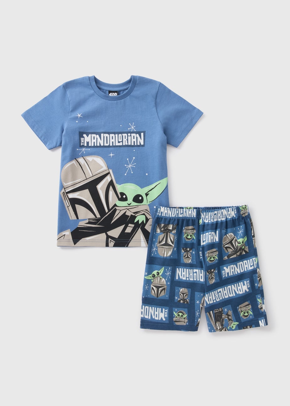 Mandalorian Blue Shorts Pyjama Set (4-13yrs)