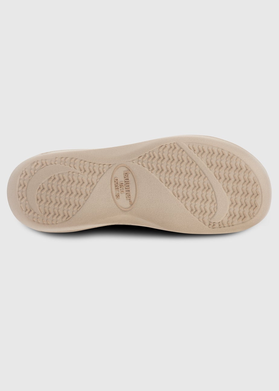 Totes Isotoner Natural Ladies Popcorn Terry Mule Slippers