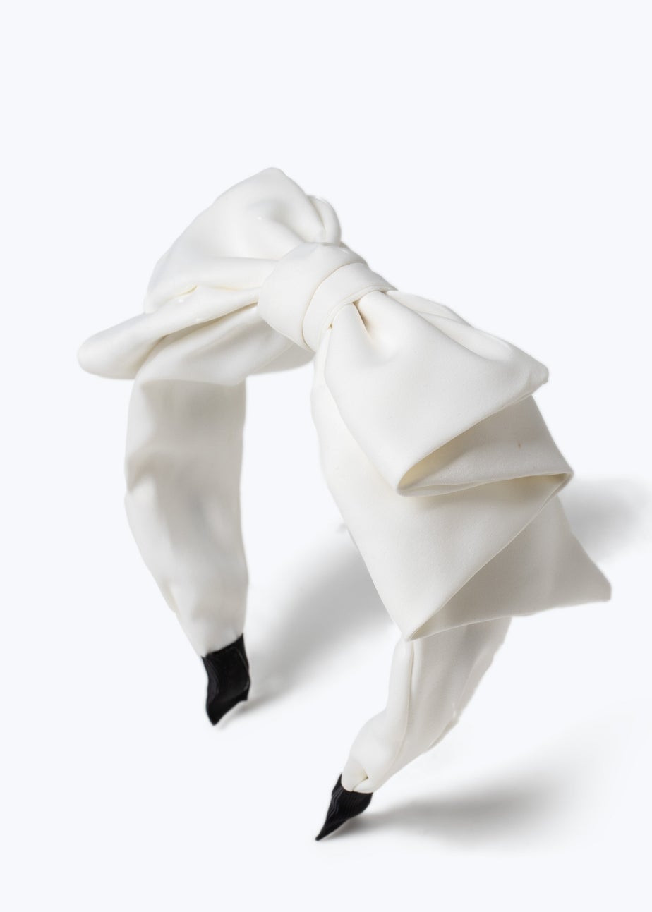 Muse Cream Triple Bow Headband