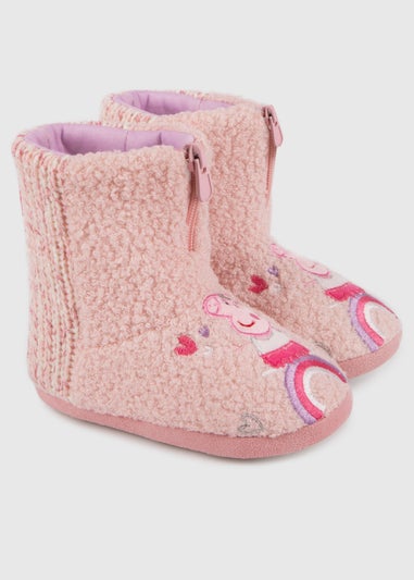 Totes Kids Peppa Pig Bootie Slippers