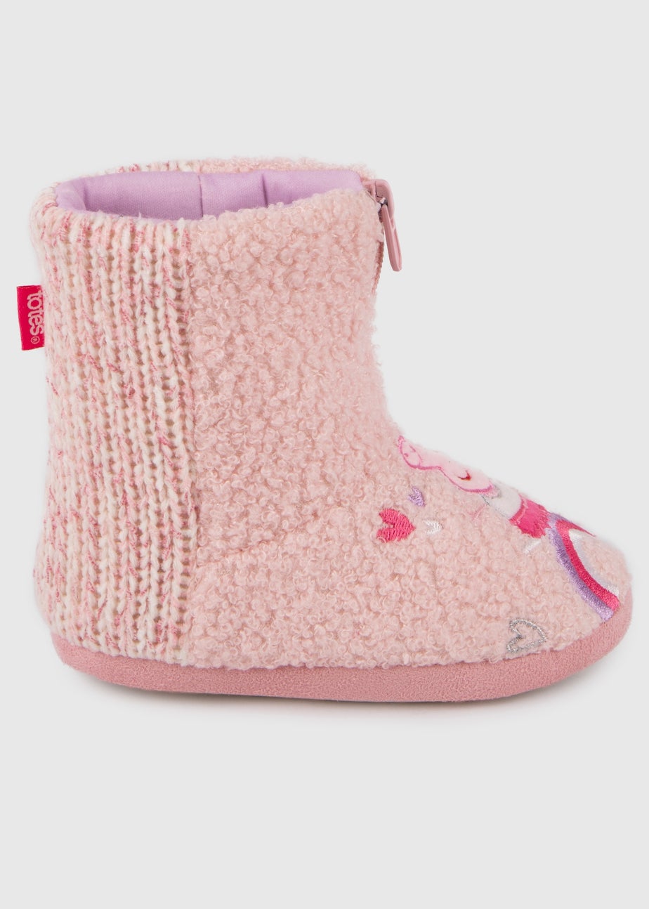 Totes Kids Peppa Pig Bootie Slippers