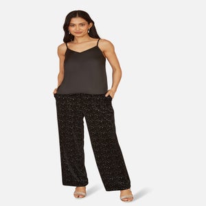 Yumi Black Satin Cami Top
