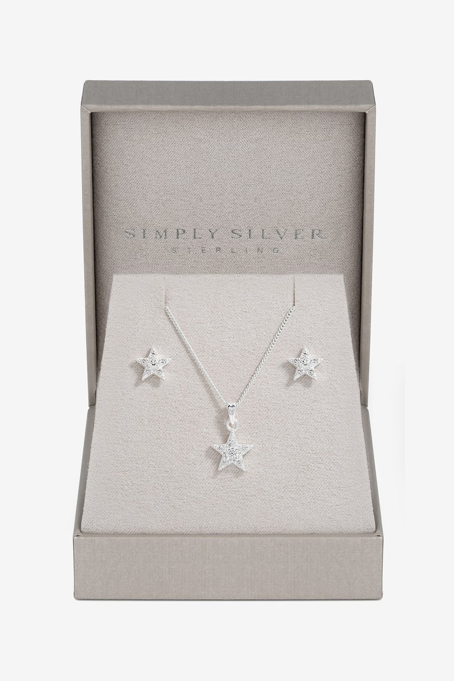 Simply Silver Sterling Silver 925 Celestial Set - Gift Boxed