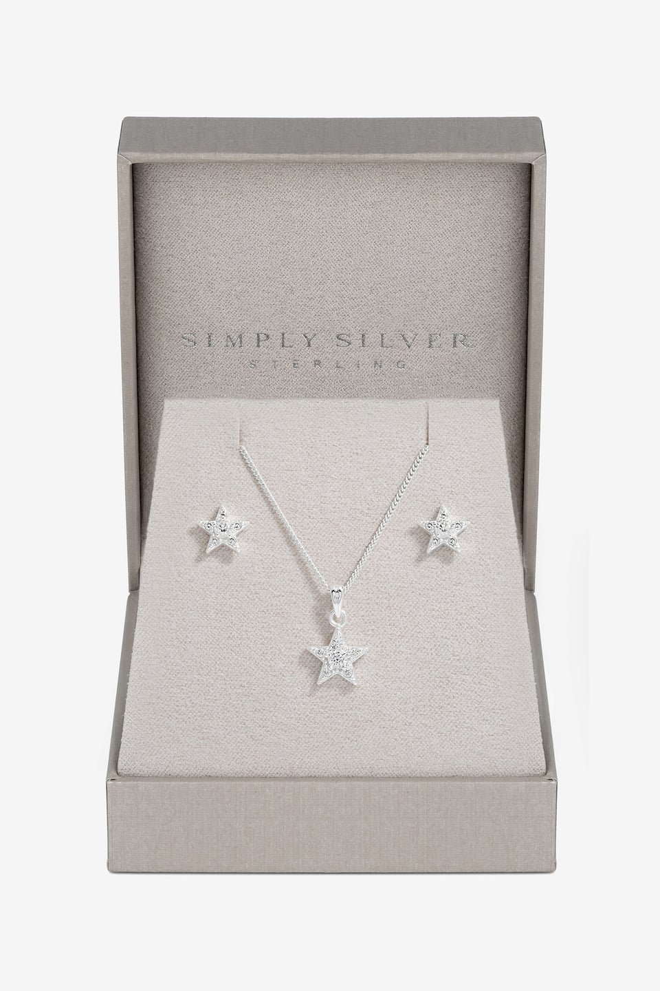 Simply Silver Sterling Silver 925 Celestial Set - Gift Boxed