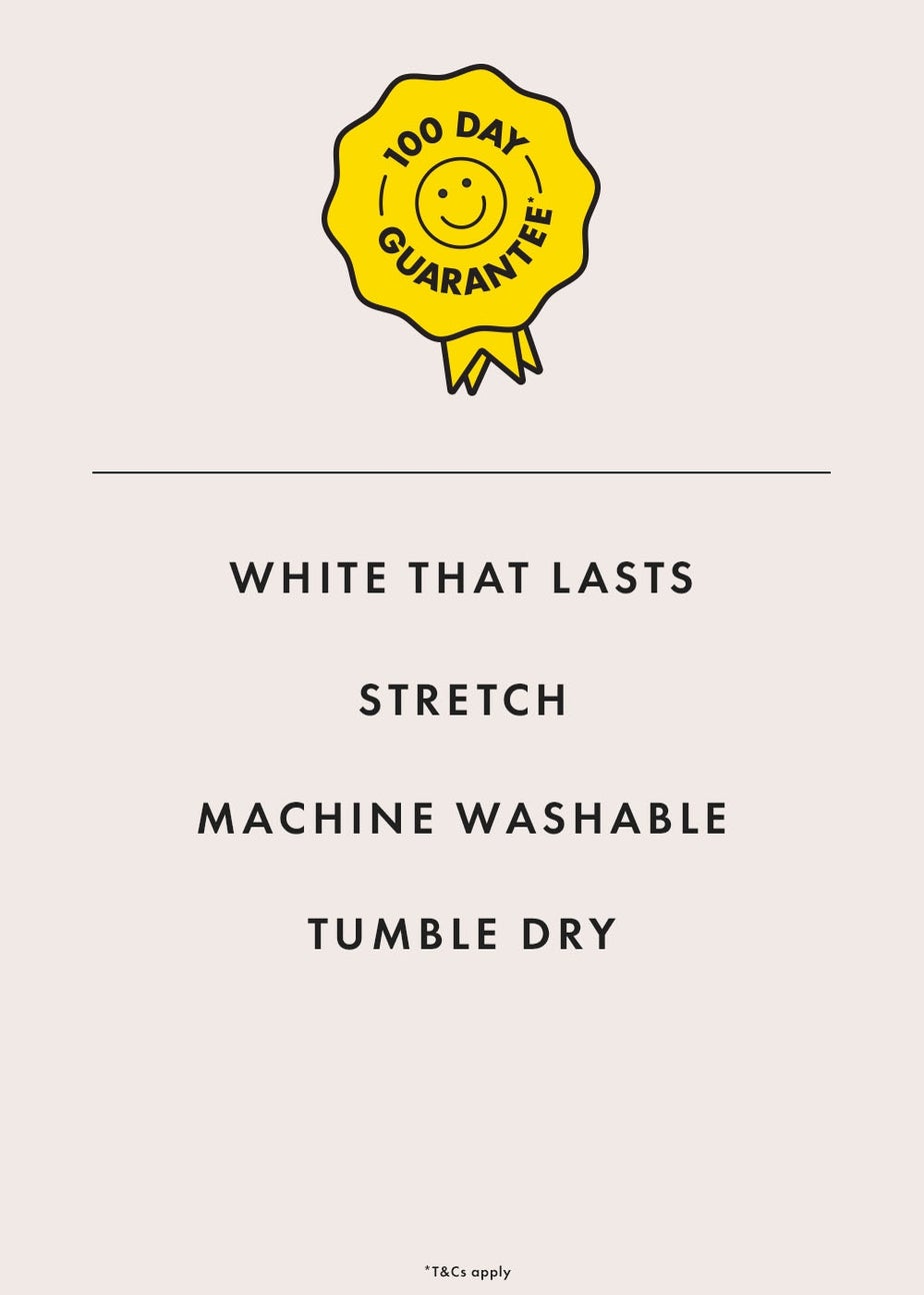 Girls 2 Pack White Stretch School Blouses (8-16yrs)