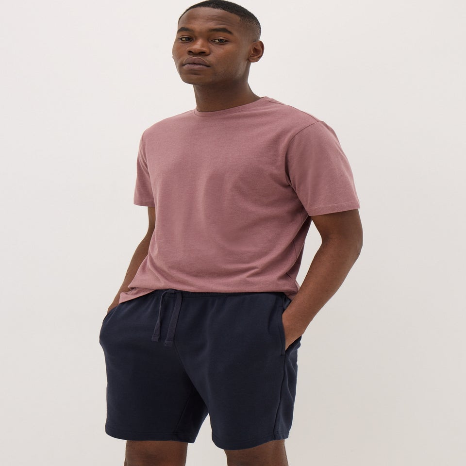 Navy Basic Jogger Shorts