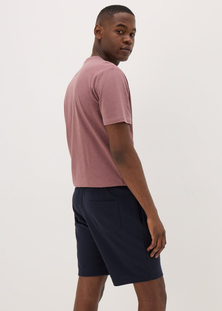 Navy Basic Jogger Shorts