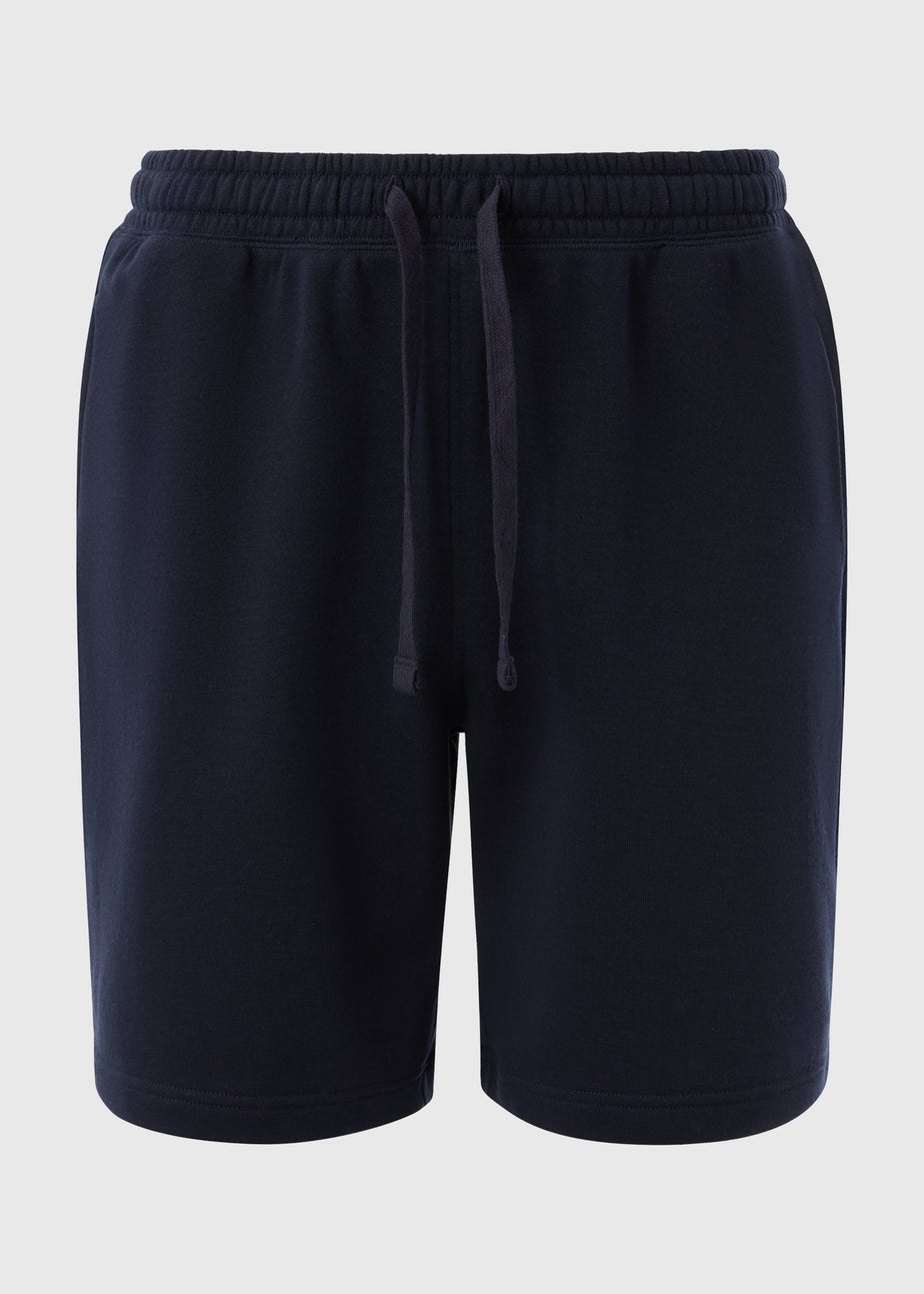 Navy Basic Jogger Shorts