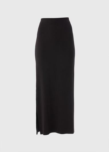 Black Jersey Maxi Skirt